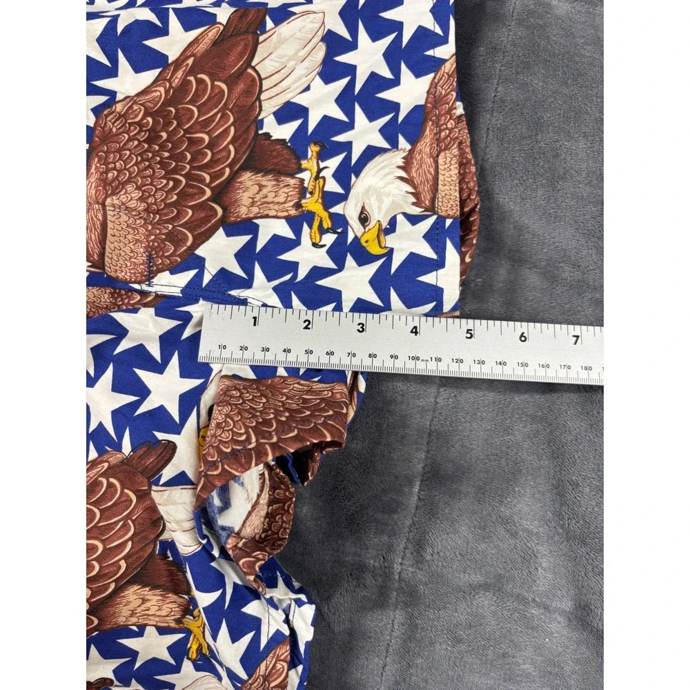 Vintage Joe Boxer Mens XL Patriotic Bald Eagle Stars Cotton Boxers Made in USA